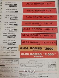 71 Technical Sheet Review Manual Alfa Romeo Alfetta Alfasud 33 75 2000 Giulietta