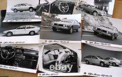 ALFA ROMEO ALFETTA GT Press Dossier Brochure, 9 Photos, Sales Prospectus