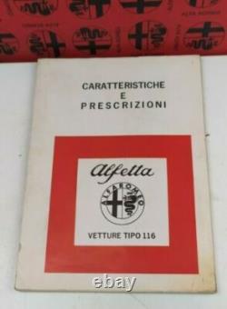 ALFA ROMEO Alfetta Set of 7 Manuals and Technical Specifications