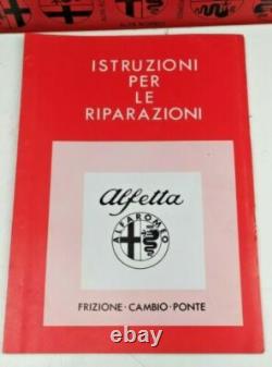 ALFA ROMEO Alfetta Set of 7 Manuals and Technical Specifications