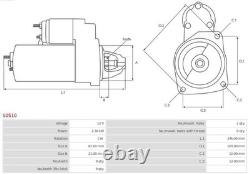 AS-PL Starter 2.30 kW Compatible with ALFA ROMEO ALFETTA OPEL SENATOR