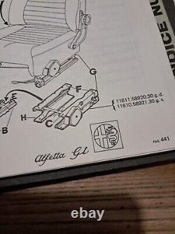 Alfa Alfetta GTV-GTV6 driver seat adjustment mechanism New 116 10 58