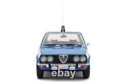 Alfa Romeo Alfetta 1.8 1975 Police Flying Shield Wide 1/18 Lm137c-po