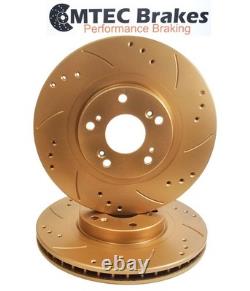 Alfa Romeo Alfetta 2.5 GTV6 82-87 Rear Brake Discs Gold Perforated Slotted