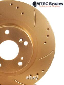 Alfa Romeo Alfetta 2.5 GTV 6 82-87 Rear Brake Discs Gold Perforated Grooved