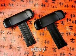 Alfa Romeo Pair Alfetta Head Support Gtv 1.6 1.8 Gt 2000 Leather Black