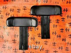 Alfa Romeo Pair Alfetta Head Support Gtv 1.6 1.8 Gt 2000 Leather Black