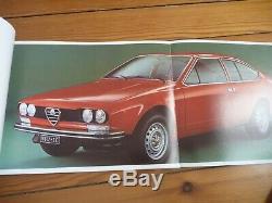 Brochure Prospekt Catalog Press Kit Alfa Romeo Folder Alfetta Italian Gt / En