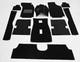 Complete Carpet Set For Alfa Romeo Alfetta Gt Black 1974-80 Velvet