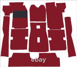 Complete carpet set for Alfa Romeo Alfetta GT GTV Dklrot 1974-80 11pcs