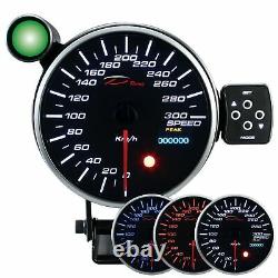 D Racing 115mm Speed Show Instrument Speedometer Calibre Attention