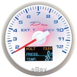 D Racing 4in1 Exhaust Temperature Display On Oil Gas Pressure From