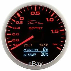 D Racing 4in1 Pressure Supercharging Display Temperature Oil Volt