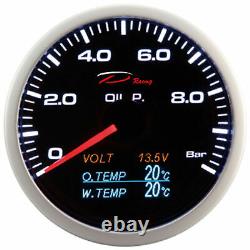 D Racing 4in1 Pressure Temperature Display Multifunction Water Oil