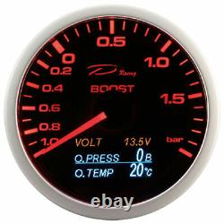 D Racing 4in1 Supercharging Pressure Temperature Display Oil Volt