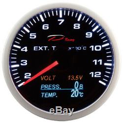 D Racing 4in1 Temperature Display Pressure Exhaust Gas From Oil V