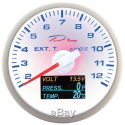 D Racing 4in1 Temperature Display Pressure Exhaust Gas From Oil V