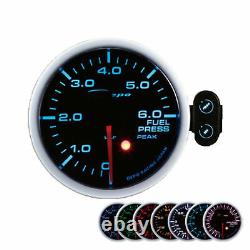 Depo Racing 60mm Fuel Pressure Show Instrument Attention Peak Gauge