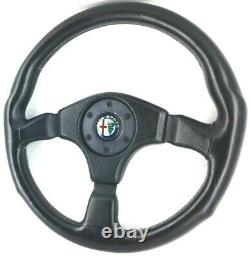 Genuine Leather Steering Wheel Momo 360mm Alfa Romeo Sz, Alfetta Spider Etc 9c