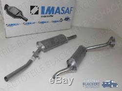 Imasaf Exhaust Middle Pot Set + Silent Alfa Romeo Alfetta 1.6 Gt