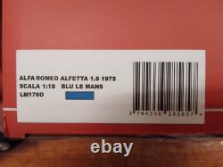 Laudoracing Alfa Romeo Alfetta 1.6 Blue Le Mans 1975 1/18 LM178O