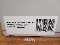 Laudoracing Alfa Romeo Alfetta 2.0I Q. O. Metal Blue. 1983 1984 1/18 LM171A