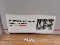 Laudoracing Alfa Romeo Alfetta 2.0I Q.O. Red 1983 1984 1/18 LM171C