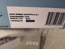 Laudoracing Alfa Romeo Alfetta 2.0 Carabinieri 1978 1/18 LM154A-PO
