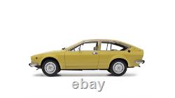 Miniature Car Alfa Romeo Alfetta Gtv Car 1/18 Model Vehicle Yellow