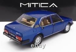 Mitica-Diecast 1/18 Alfa Romeo Alfetta Berlina 2000L 1978 200014-D translates to 'Legendary-Diecast 1/18 Alfa Romeo Alfetta Sedan 2000L 1978 200014-D' in English.