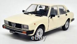 Mythical 1/18 Alfa Romeo Alfetta Berlina 2000L 1978 Ivory Diecast Model Car