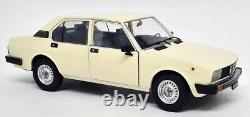 Mythical 1/18 Alfa Romeo Alfetta Berlina 2000L 1978 Ivory Diecast Model Car