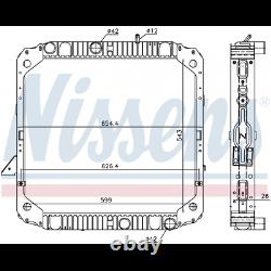 New Water Radiator Nissens 62743