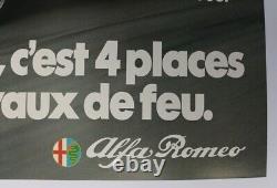 ORIGINAL POSTER GARAGE DEALERSHIP ALFA ROMEO ALFETTA GTV 2000 canvas RARE