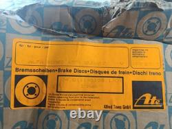 Pair of ATE Disc Brakes 116002201400 Compatible with Alfa Romeo Alfetta Berlina-GT-GTV