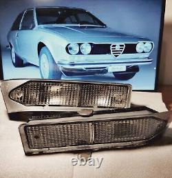 Pair of White Rear Front Lights Dx SX Alfa Romeo Alfetta Gt Gtv Carello