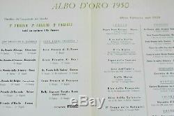 Prospekt Brochure Prospectus 1950 Alfa Romeo Campione Del Mondo Alfetta F1