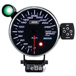 Prosport 115mm Speed ​​display Instrument Meter Gauge Warning Peak