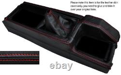 Red Leather Central Console & Gear Shift Boot Cover for Alfa Romeo Alfetta