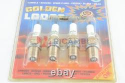 Set of 4 Golden Lodge Spark Plugs for Alfa Romeo Alfetta Giulietta LODGE 2HLDR