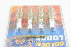 Set of 4 Golden Lodge Spark Plugs for Alfa Romeo Alfetta Giulietta LODGE 2HLDR
