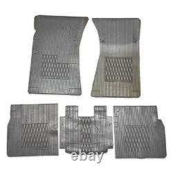 Set of LASSY Black Rubber Floor Mats for Alfa Romeo Alfetta Sedan GT GTV, 6 Mats
