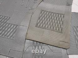 Set of LASSY Black Rubber Floor Mats for Alfa Romeo Alfetta Sedan GT GTV, 6 Mats