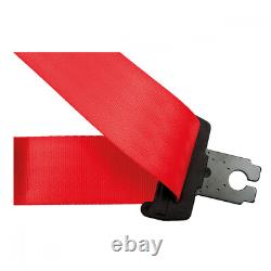 Static Rear Seat Belt for Alfa Romeo Alfetta 1.8 Saloon 1973-1984 Red