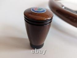 Steering wheel compatible with Alfa Romeo Black Wood + Alfetta gear knob