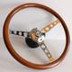 Steering Wheel Compatible With Alfa Romeo Wood Chrome Alfetta Giulietta Gtv 6 Gtv 2000