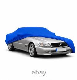 Stretchable Indoor Garage Cover for Alfa Romeo Alfetta Sedan Blue