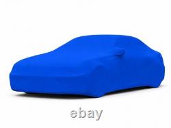 Stretchable Indoor Garage Cover for Alfa Romeo Alfetta Sedan Blue