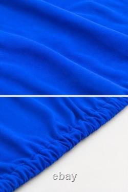 Stretchable Indoor Garage Cover for Alfa Romeo Alfetta Sedan Blue