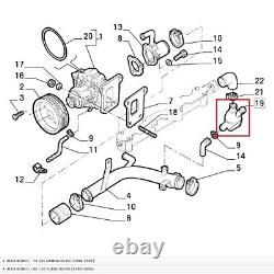 Thermostat Flange Alfa Romeo 155 Alfetta Maserati CHRYSLER For 60563488